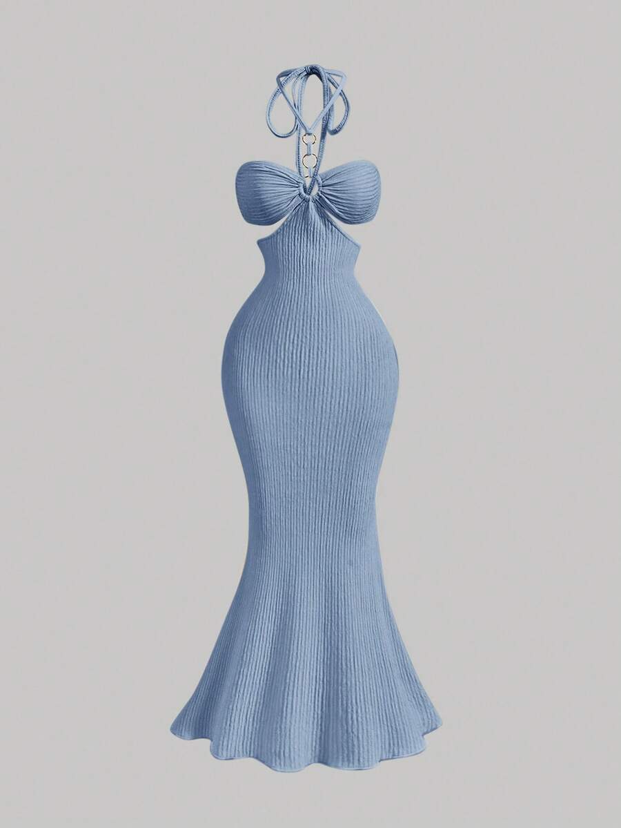 SHEIN MOD – Robe cache-maillot à col ras-du-cou et coupe fluide