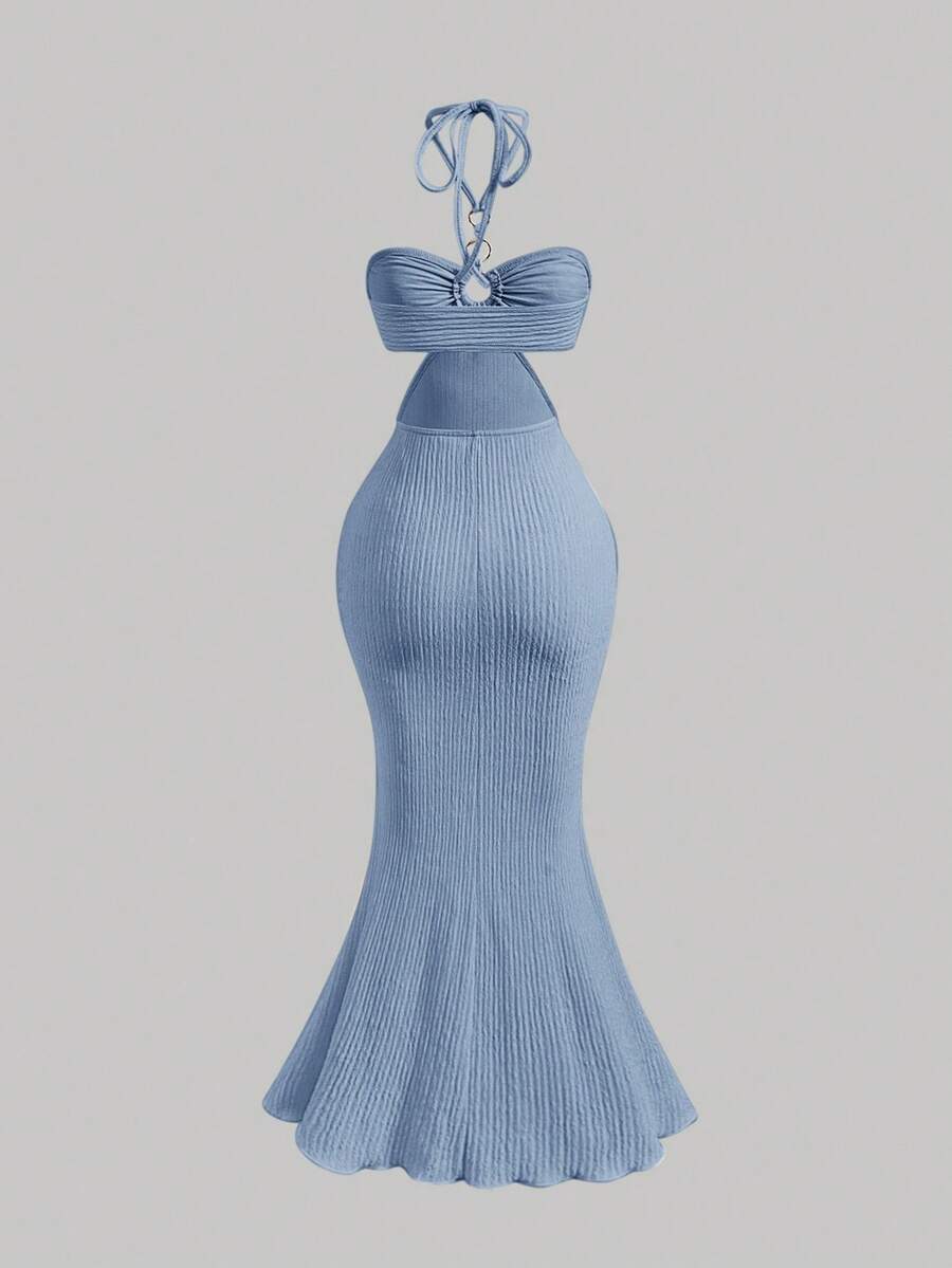 SHEIN MOD – Robe cache-maillot à col ras-du-cou et coupe fluide