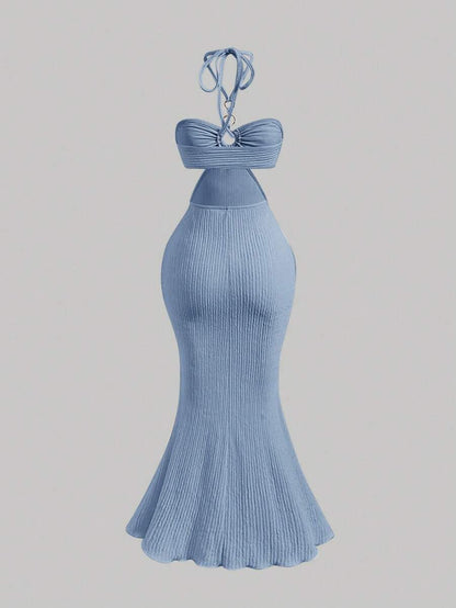 SHEIN MOD – Robe cache-maillot à col ras-du-cou et coupe fluide