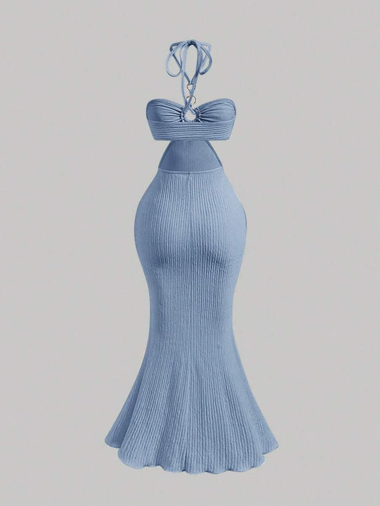 SHEIN MOD – Robe cache-maillot à col ras-du-cou et coupe fluide