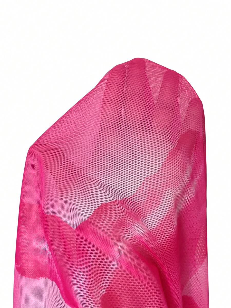 Aloruh – Robe fourreau ajustée à fleurs avec queue de poisson