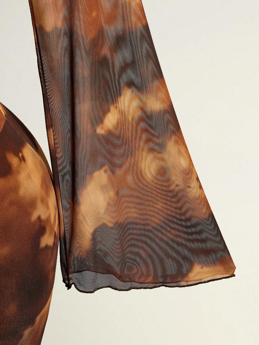 Zestiva – Robe de plage à col plongeant et design tie-dye