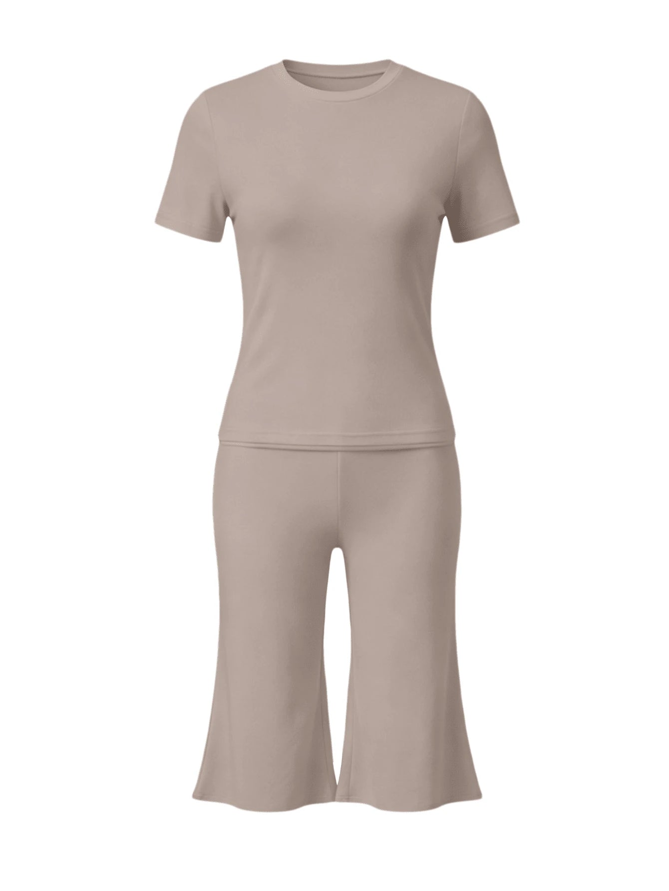 Bachina – Ensemble 2 pièces col rond et pantalon évasé 3/4