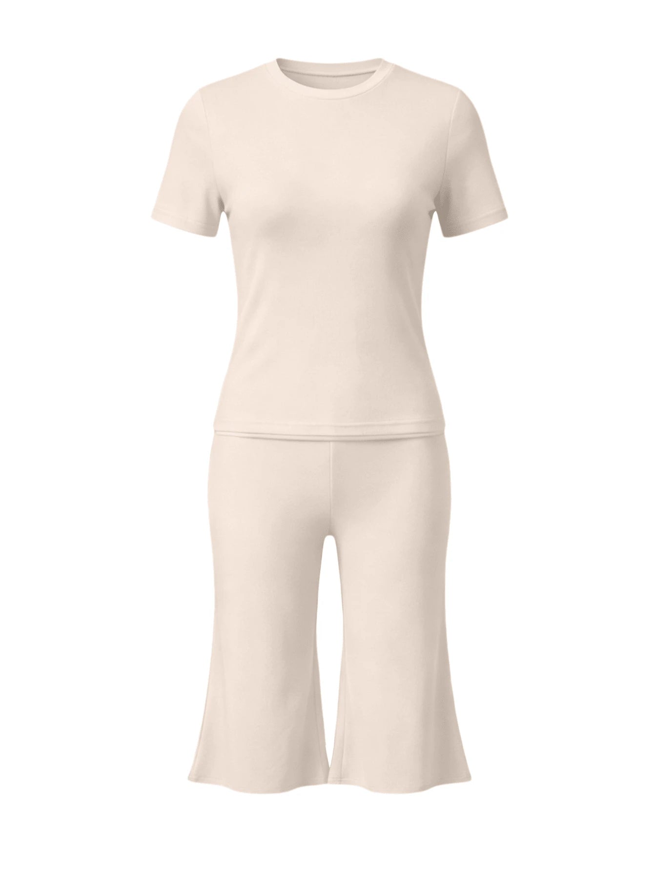 Bachina – Ensemble 2 pièces col rond et pantalon évasé 3/4