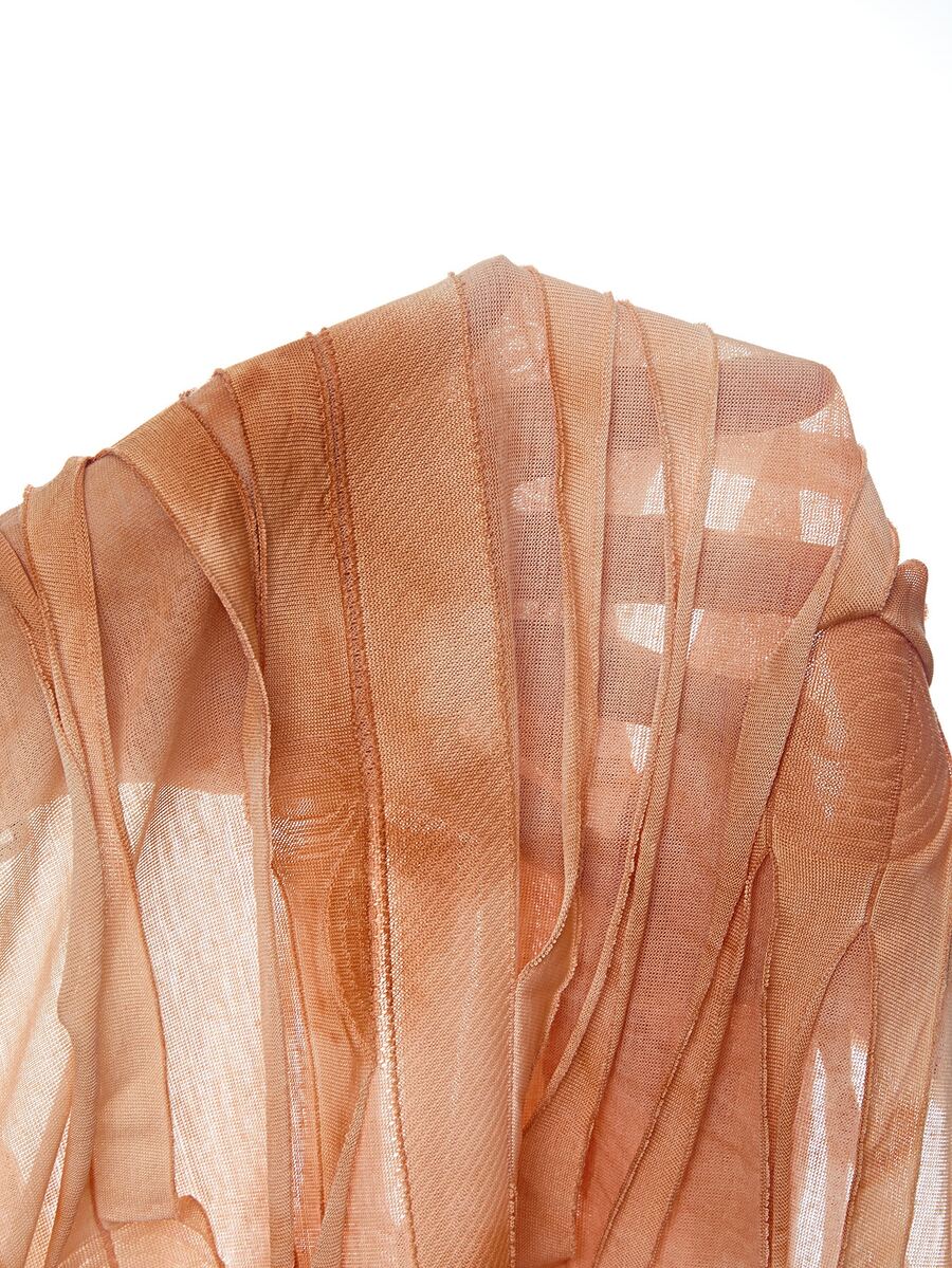 Mistrie – Robe sans bretelles ajustée à design asymétrique et blocs de couleurs