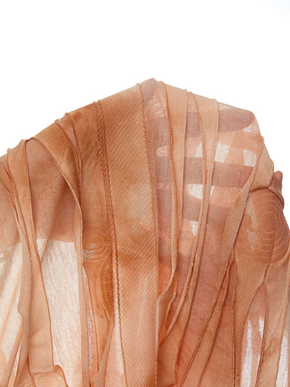 Mistrie – Robe sans bretelles ajustée à design asymétrique et blocs de couleurs