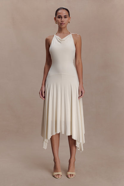 Sixtylia - Sylvie Modal Hankie Midi Dress