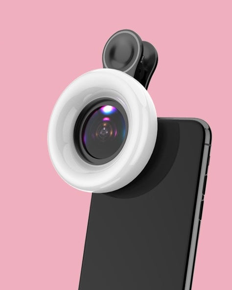 MacroLens – Objectif de caméra 15x avec lumière LED pour photographie de cils et sourcils