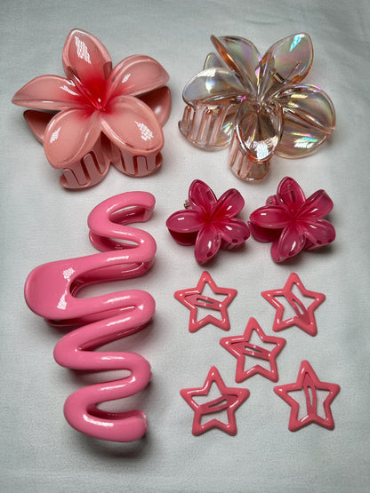 ATYWS - Plumeria épingles à cheveux en forme de fleur avec design floral et usage quotidien