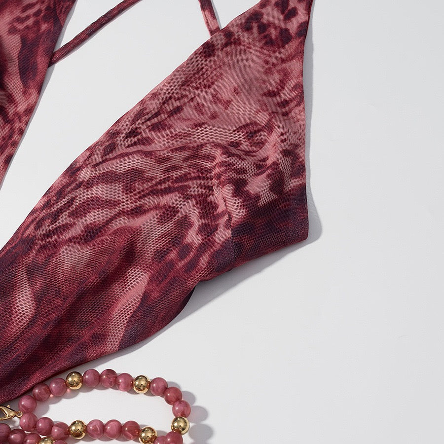 ZARA – Robe en métal décorée avec design léopard et coupe ajustée