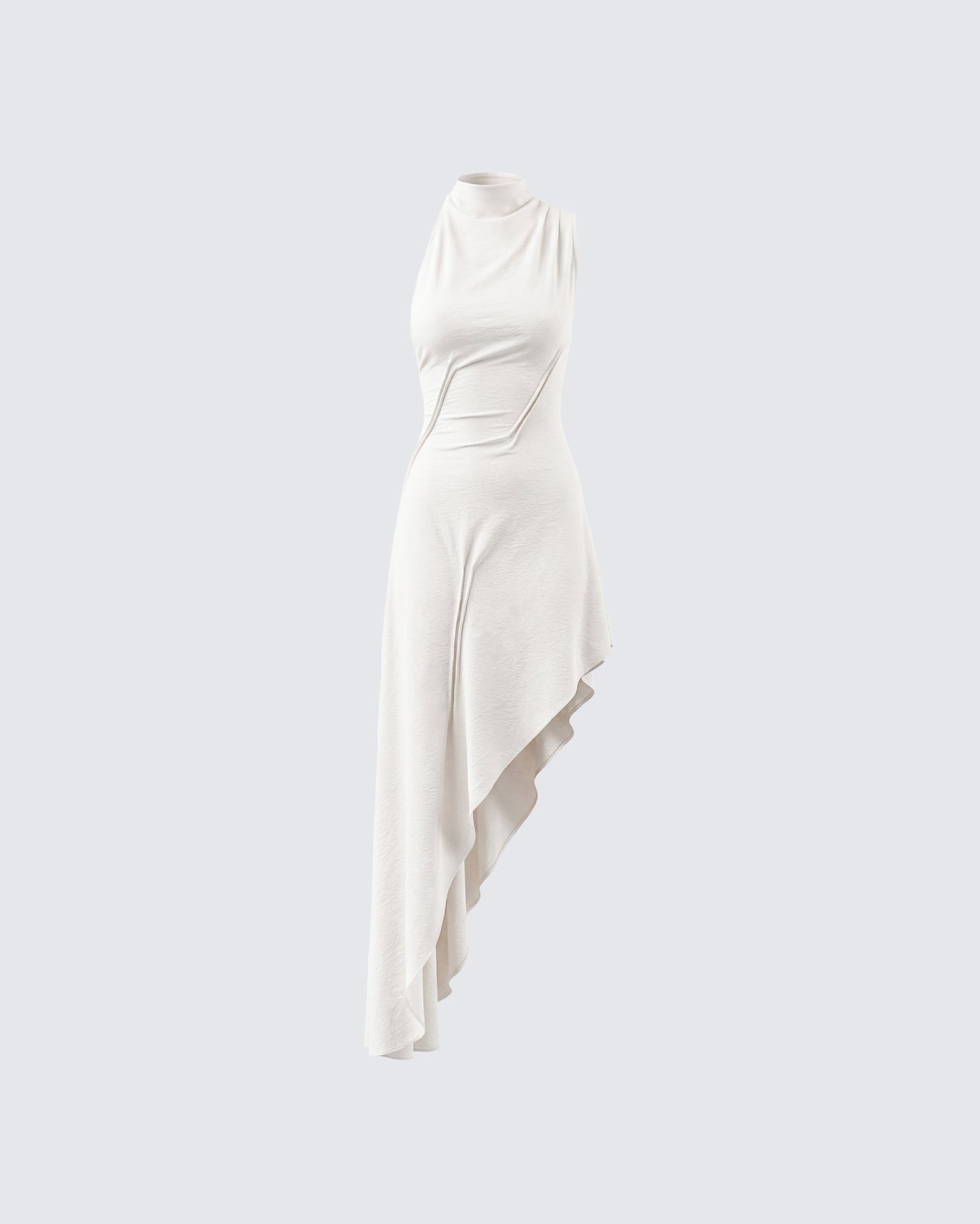 Bachina - Billie Ivory Cinched Detail Open Back Tailored Midi Dress