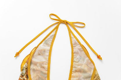 Mireyla – Robe frill en tissu léger avec décolleté