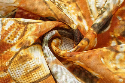 Mireyla – Robe frill en tissu léger avec décolleté