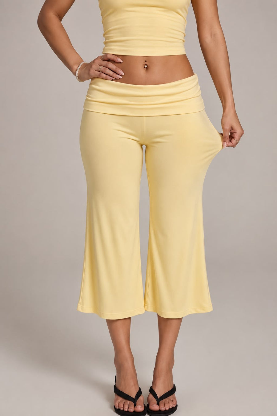 TimeOff Bachina – Ensemble top bandeau et pantalon large