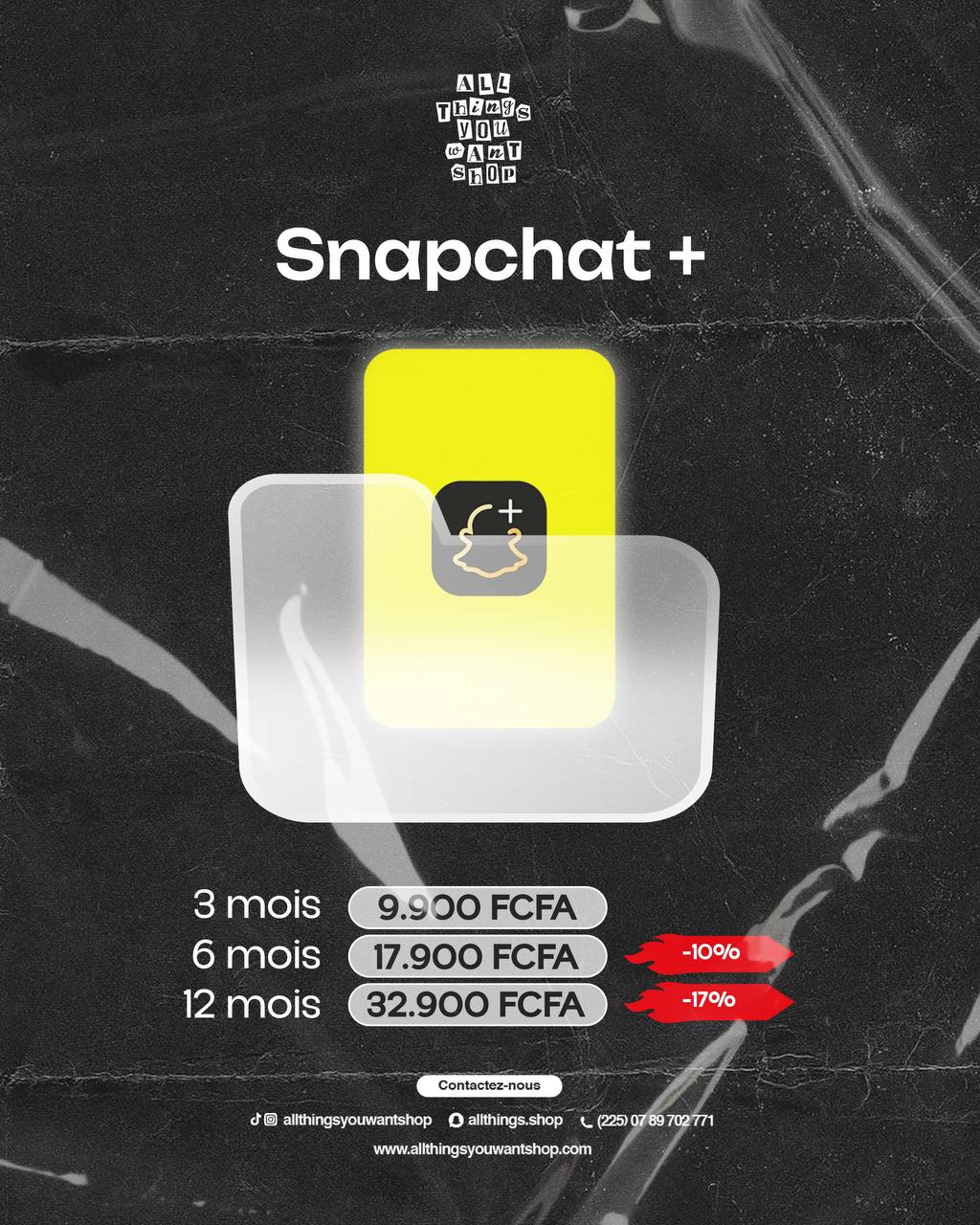 Abonnement Snapchat+