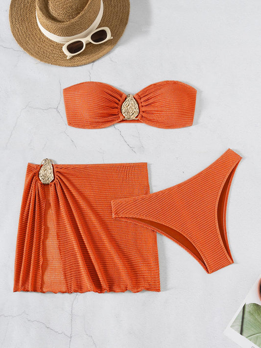 ATYWS - BikiniBaby maillot de bain trois pièces avec soutien-gorge à armatures et culotte ajustable