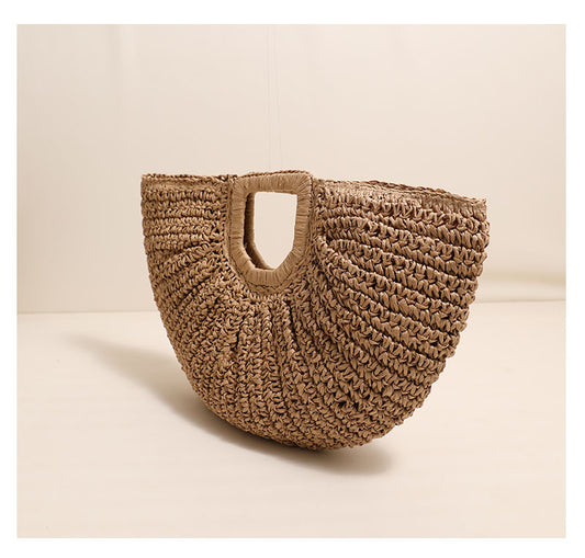 ATYWS - Sac à main en paille tressée