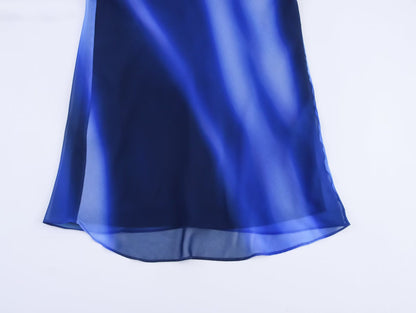 ZARA – Robe longue imprimée à col halter et coupe polyvalente