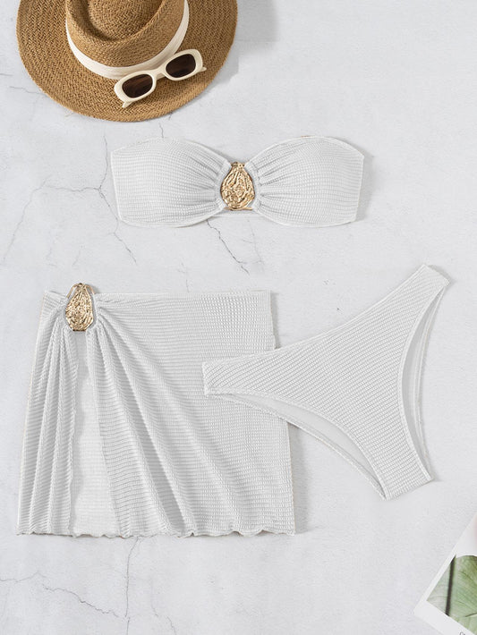 ATYWS - BikiniBaby maillot de bain trois pièces avec soutien-gorge à armatures et culotte ajustable
