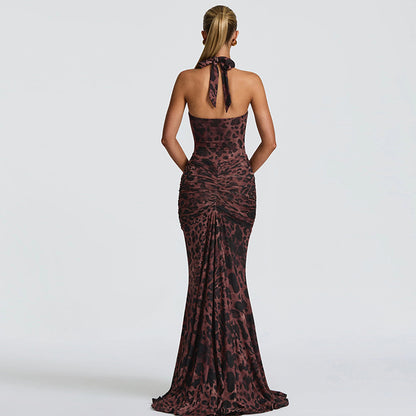 Boo – Robe Rosetta Maxi Leopard Print