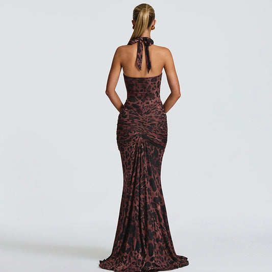 Boo – Robe Rosetta Maxi Leopard Print