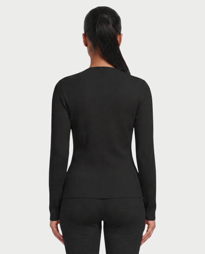 Saylia – Ensemble top boutonné et pantalon capri en tissu léger et coupe ajustée