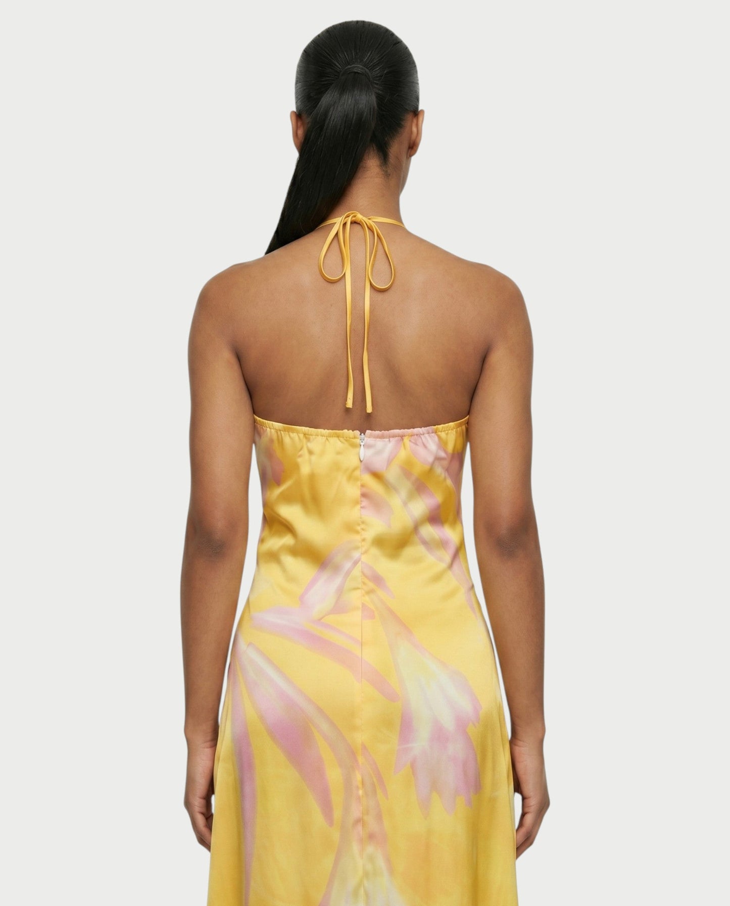 Sixtylia - Robe Satinée Imprimée Floral