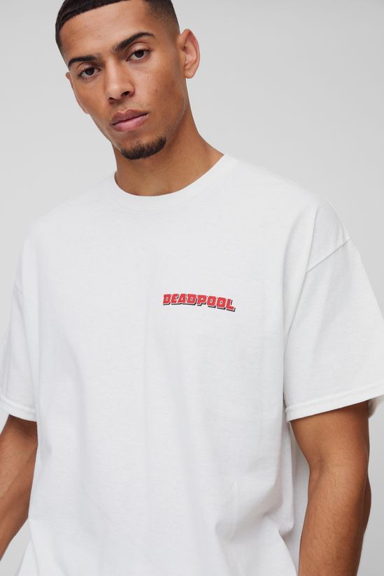 BoohooMAN - T-shirt Oversized Deadpool avec impression sous licence