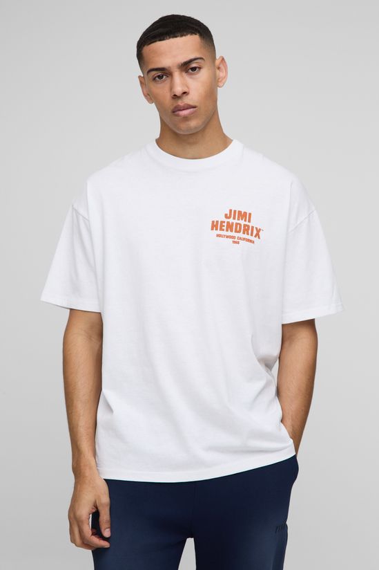 BoohooMAN - Oversized Jimi Hendrix License Printed T-Shirt