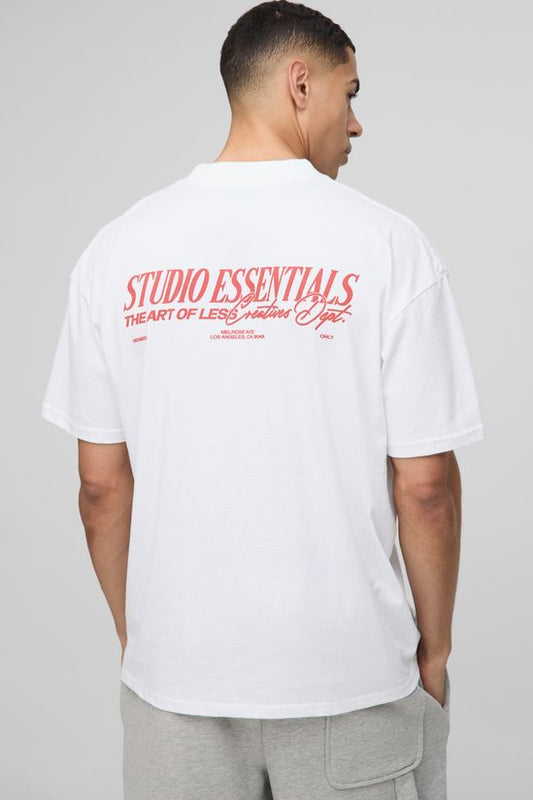 boohooMAN - Surdimensionné Studio Essentials T-Shirt