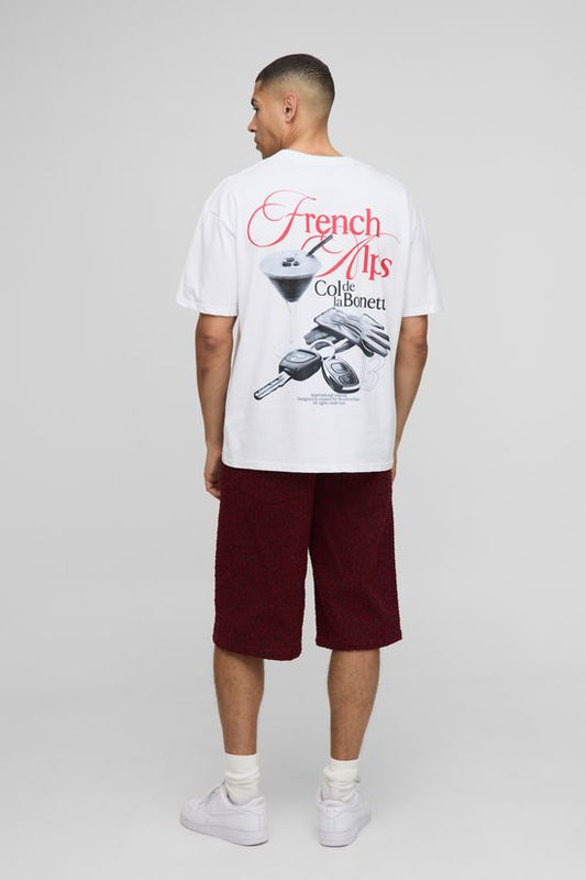 boohooMAN – T-shirt oversize Espresso French Alps