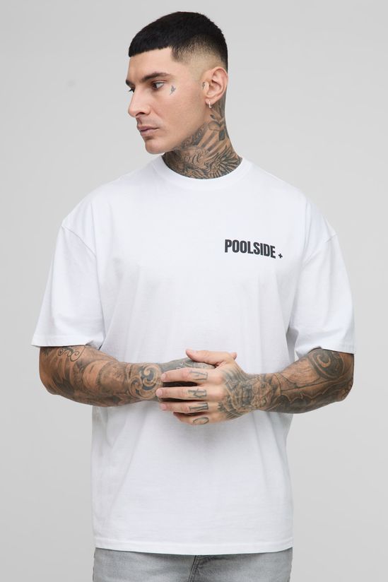 boohooMAN – T-shirt floral surdimensionné en coton avec coupe décontractée