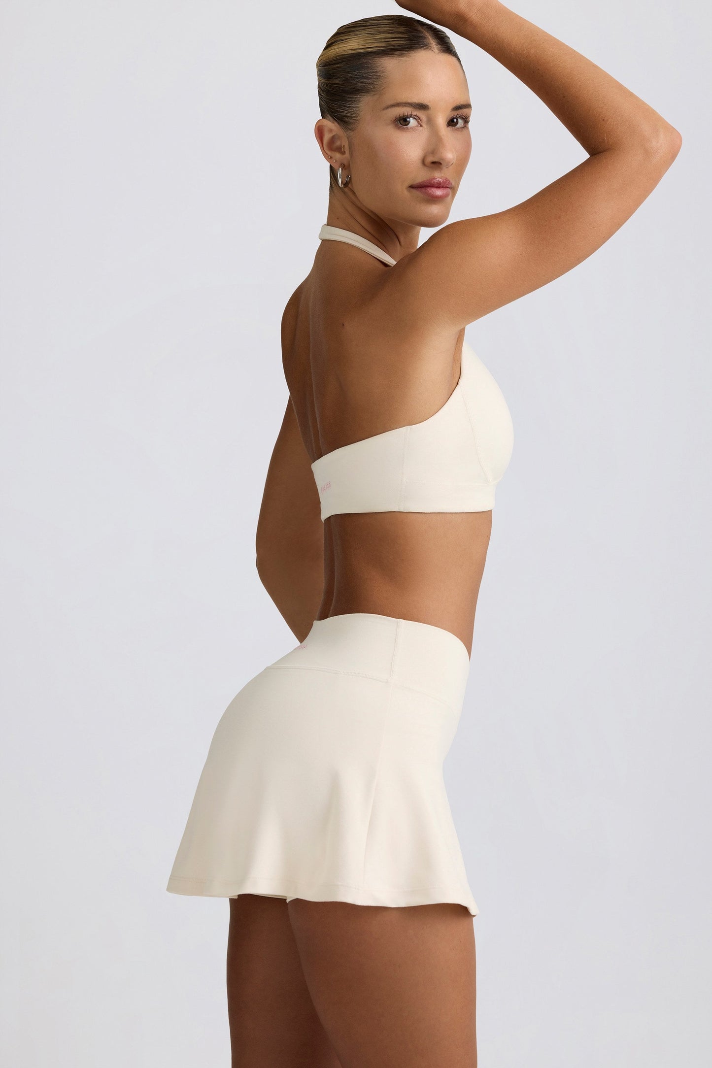 Bo+Tee - Brushed Jersey Crossover Mini Skort