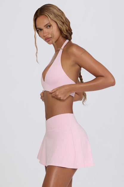 Bo+Tee - Brushed Jersey Crossover Mini Skort