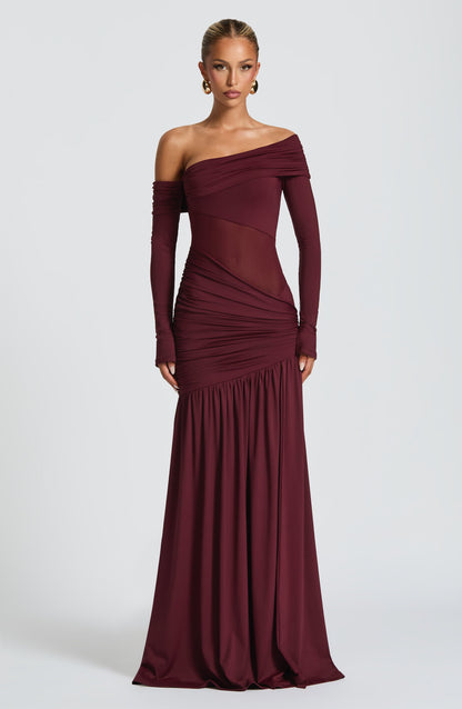 Boo - Ettalie Maxi Dress - Cherry Lacquer