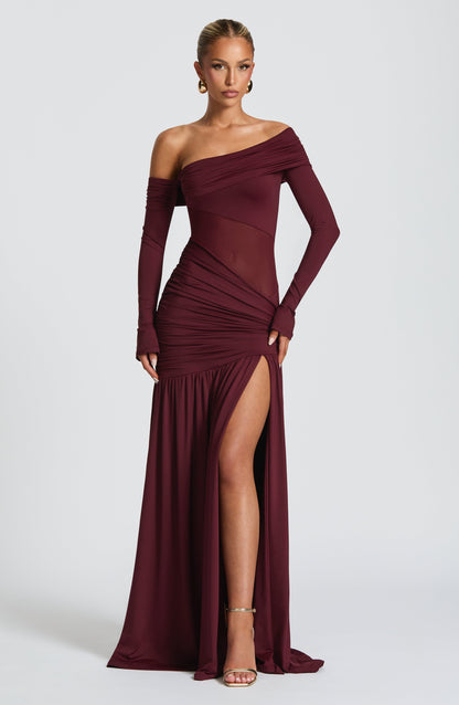 Boo - Ettalie Maxi Dress - Cherry Lacquer