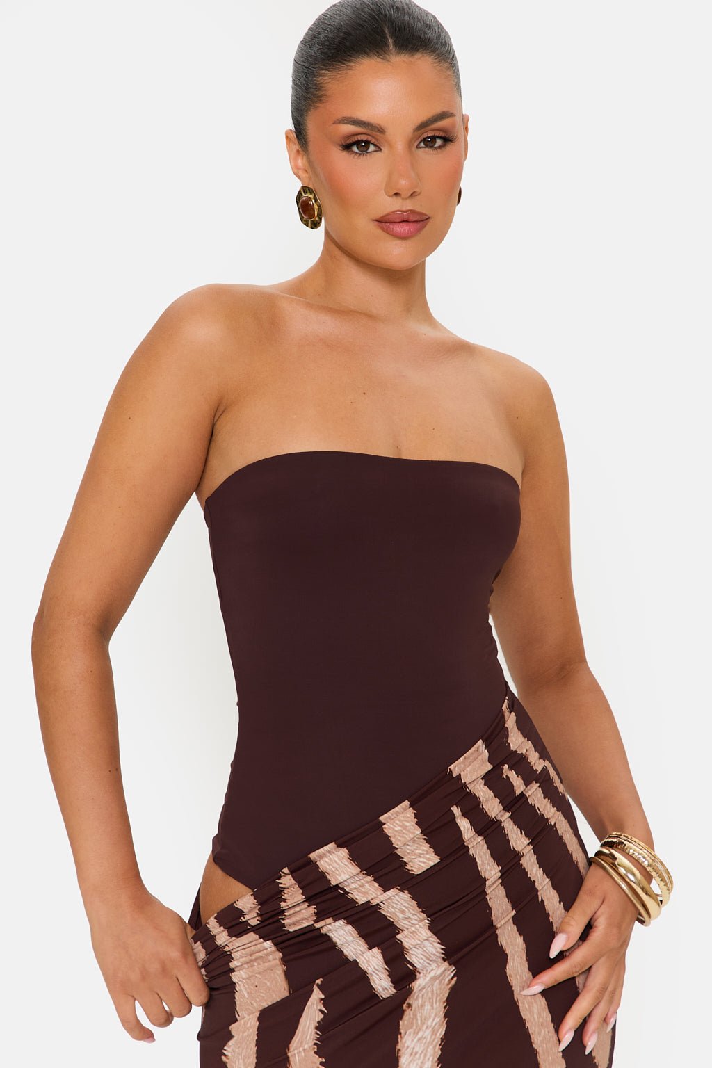 Murci - Fiorella Ruched Maxi Dress