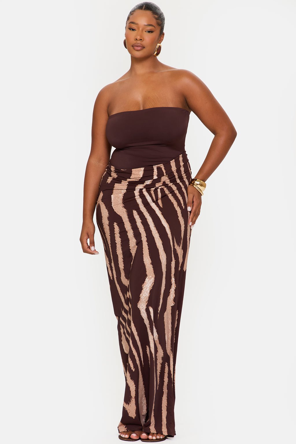 Murci - Fiorella Ruched Maxi Dress