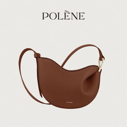 Polène – Dupe Sac à bandoulière en cuir véritable avec texture en relief et design moderne