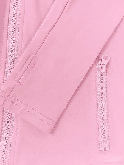 SHEIN – Ensemble Top à manches longues et pantalon avec fermeture Éclair, décontracté et sportif