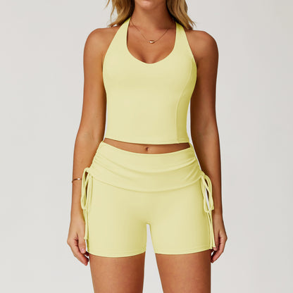 iGYM – Ensemble de yoga en haute élasticité avec gilet et culotte