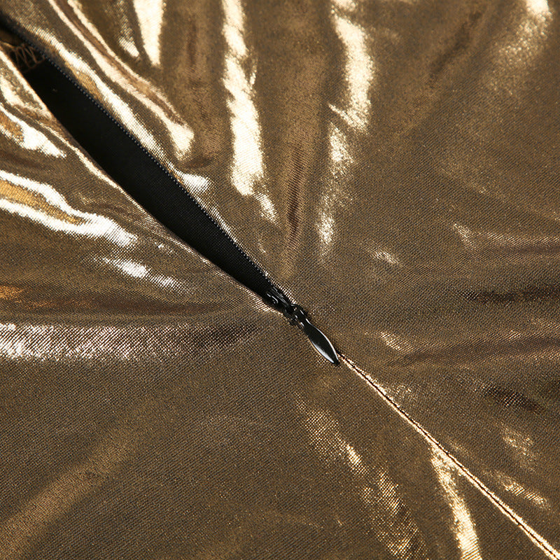 Mireyla – Mini robe drapée en tissu léger avec décolleté plongeant