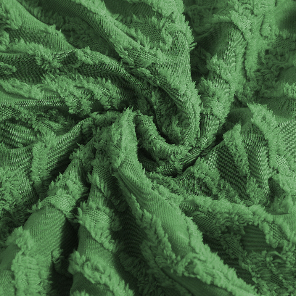 Furite – Robe longue à manches longues en velours avec coupe ajustée