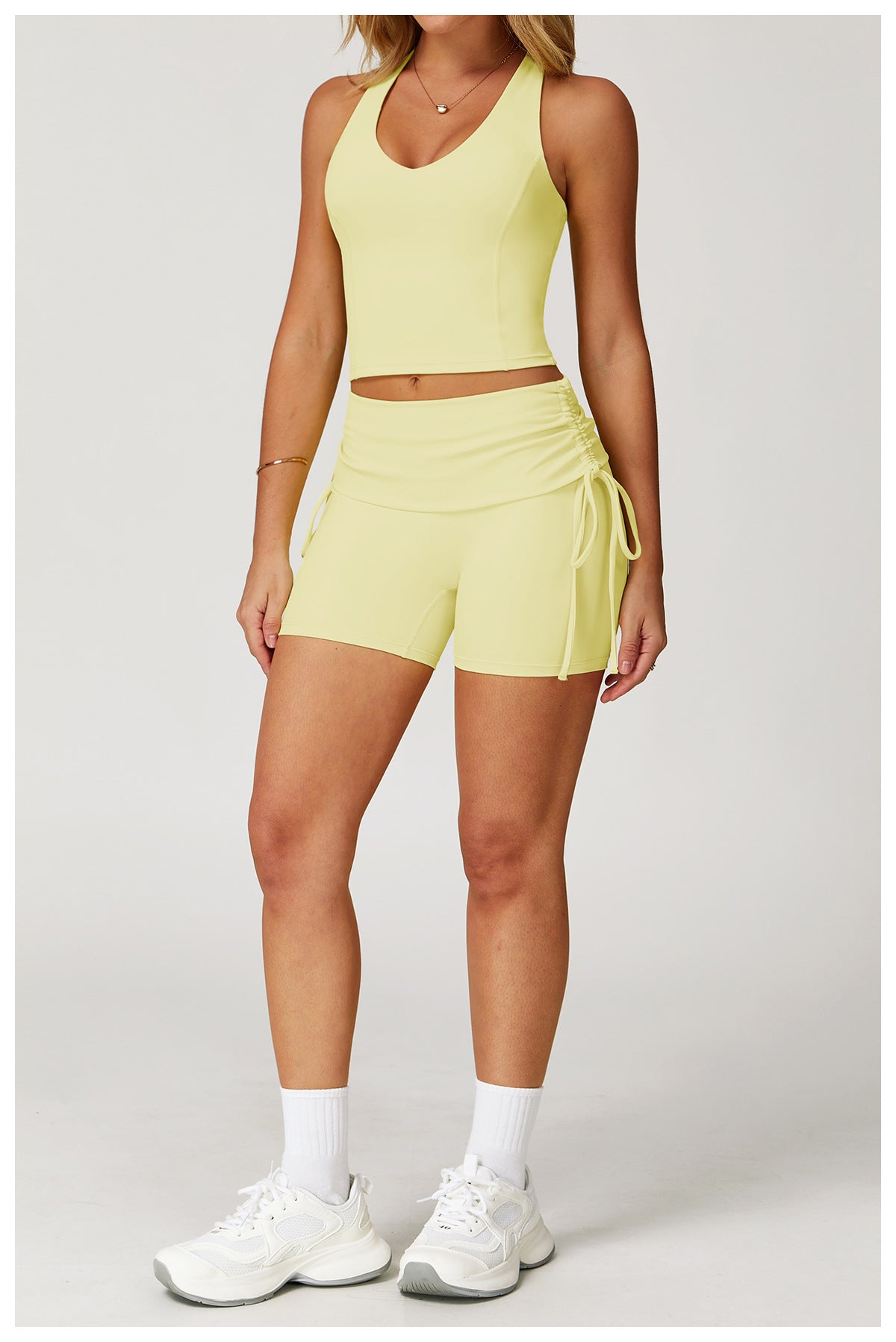 iGYM – Ensemble de yoga en haute élasticité avec gilet et culotte