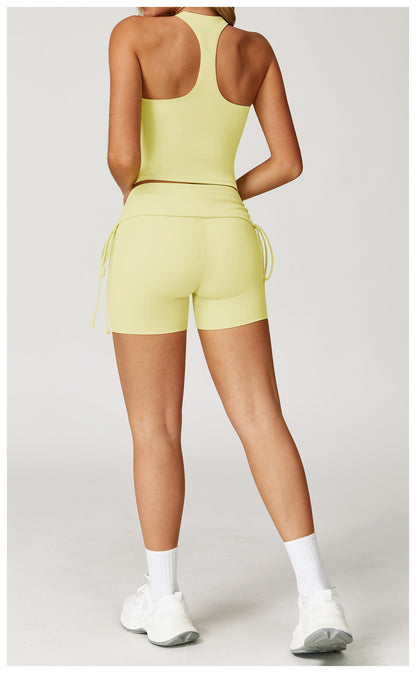 iGYM – Ensemble de yoga en haute élasticité avec gilet et culotte