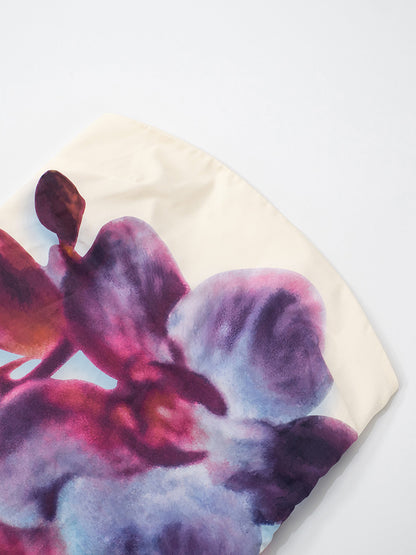 ATYWS – Robe longue ample sans manches à imprimé floral et idéale pour l'été