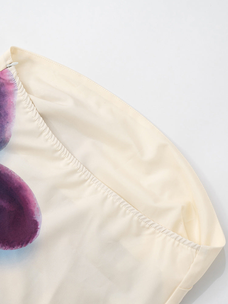 ATYWS – Robe longue ample sans manches à imprimé floral et idéale pour l'été