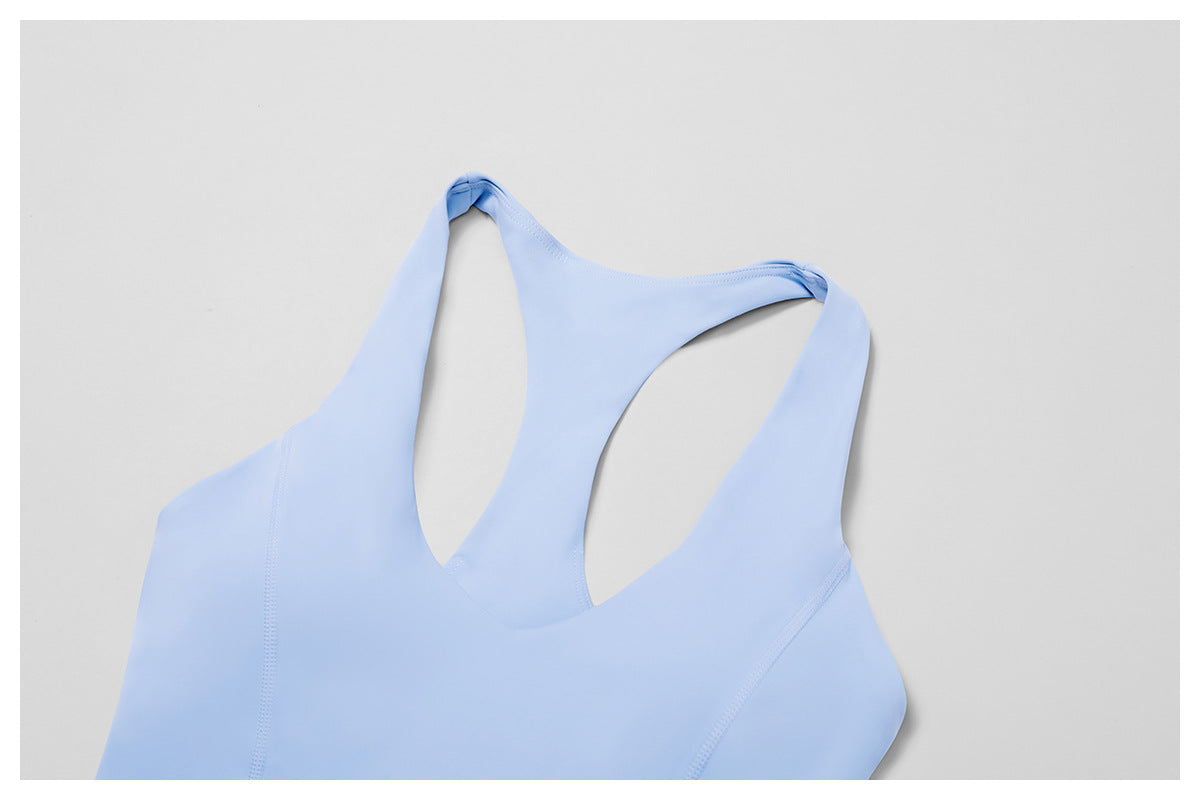 iGYM – Ensemble de yoga en haute élasticité avec gilet et pantalon évasé