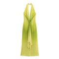 ZARA - Robe longue à fleurs avec décolleté dos nu et lien décoratif