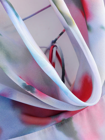 BSK&TRAF – Robe à imprimé floral